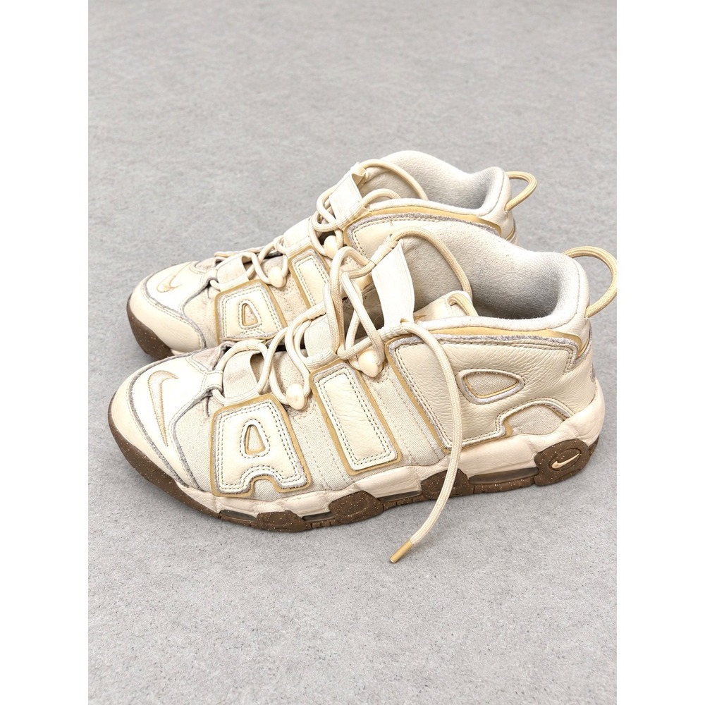 Nike Air More Uptempo 96 Mens Basketball Shoes Coconut Milk Gold DV7230-100 9.5
